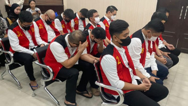Para terdakwa kasus judi online Komdigi