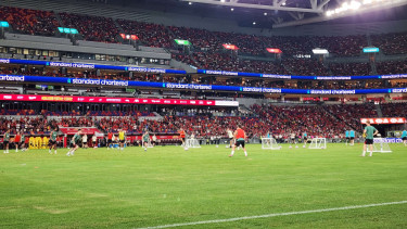 Liverpool FC menggelar latihan di tur pra musim Hong Kong Football Festival
