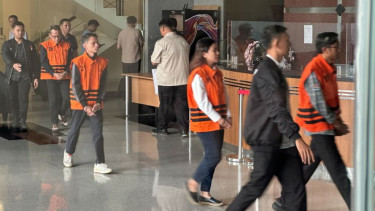 Empat tersangka korupsi TKA Kemenaker
