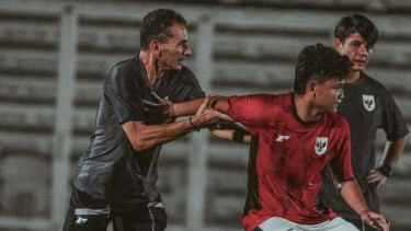 Pemain Timnas Indonesia U-23 Hokky Caraka