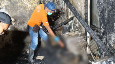 Rumah Terbakar di Semarang, Jawa Tengah