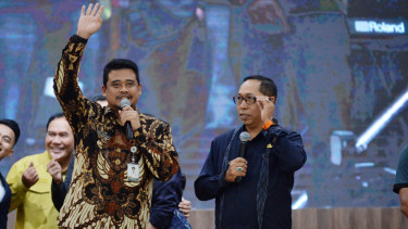 Gubernur Sumut Bobby Nasution menghadiri Festival Kementerian UMKM