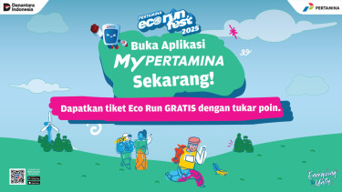 Tiket gratis Eco Run di aplikasi MyPertamina