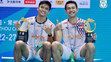 Ganda putra Indonesia Fajar Alfian/Muhammad Shohibul Fikri juara China Open 2025