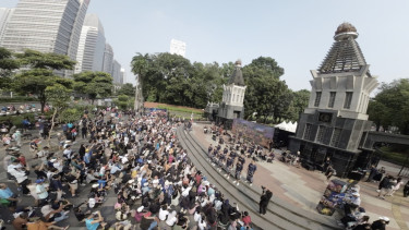 Cuplikan Pagelaran Sabang Merauke di CFD Jakarta.