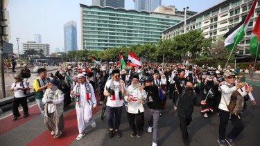 Aksi solidaritas untuk Palestina