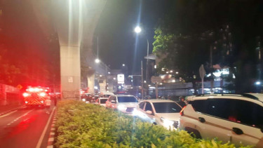 Kemacetan di kawasan Taman Puring