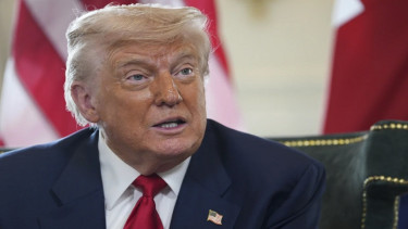 Presiden AS Donald Trump saat di Turnberry, Skotlandia