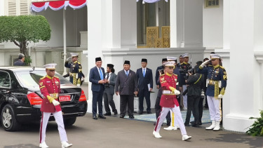 Presiden Prabowo sambut PM Malaysia, Anwar Ibrahim di Istana Negara