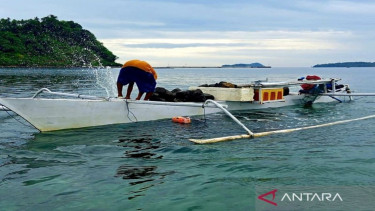 Aktivitas nelayan di Kecamatan Ponelo Kepulauan Gorontalo Utara