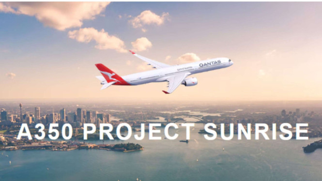 Qantas A350-1000 project Sunrise