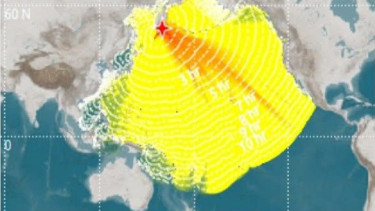 Estimasi gelombang tsunami dampak gempa Magnitudo 8.7 di Rusia 