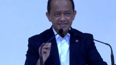 Menteri ESDM, Bahlil Lahadalia, di acara Energi Mineral Festival 2025