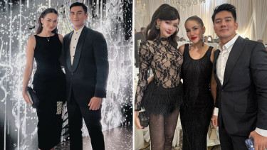 Artis kondangan ke Luna Maya-Maxime Bouttier.