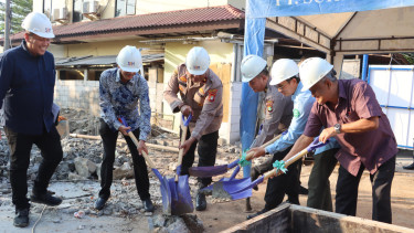 Pembangunan asrama Polres Pelabuhan Tanjung Priok