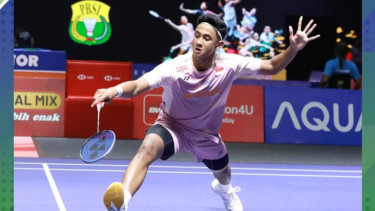 Tunggal putra Indonesia Alwi Farhan