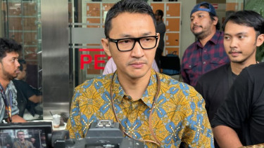 Juru Bicara KPK Budi Prasetyo di Gedung Merah Putih KPK