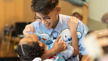 Ruben Onsu dan sang putri.