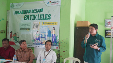 Pertamina Lubricants menggelar Pelatihan Desain Batik Leles