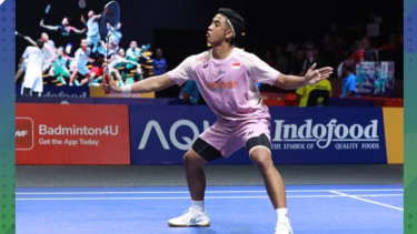 Tunggal putra Indonesia Alwi Farhan