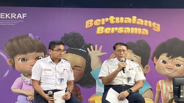 Konferensi pers PT KAI (Persero), di Stasiun Gambir, Jakarta