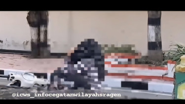 Sepasang remaja melakukan tindakan asusila di lingkungan rumdin Bupati Sragen