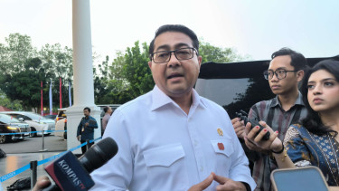 Menteri Ekraf Teuku Riefky Harsya di Kompleks Istana Kepresidenan 