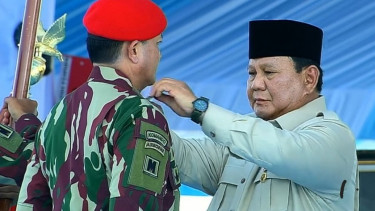Prabowo kukuhkan kenaik pangkat Panglima Kopassus Letjen TNI Djon Afriandi  