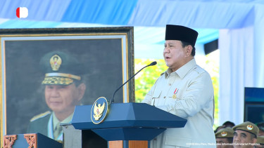 Presiden RI Prabowo Subianto di Upacara Gelar Pasukan Operasional dan Kehormatan Militer