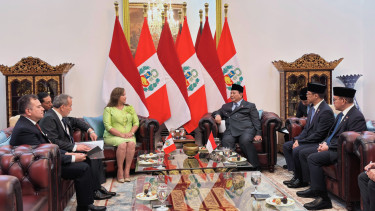 Pertemuan Presiden Prabowo dengan Presiden Peru Dina Ercilia Boluarte Zegarra