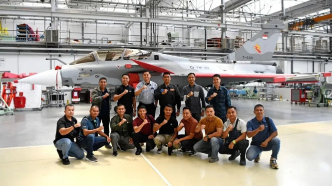 Penampakan jet tempur Dassault Rafale milik Indonesia 