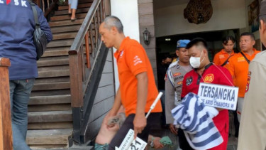 Rekonstruksi kasus kematian Brigadir Nurhadi