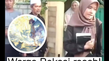 Screenshot video warga Bekasi geruduk pengajian Umi Cinta