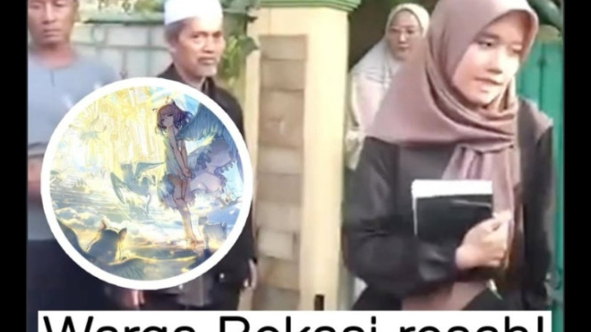 Screenshot video warga Bekasi geruduk pengajian Umi Cinta