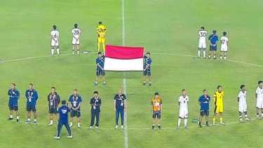 Pemain Timnas Indonesia U-17 nyanyikan lagu Tanah Airku