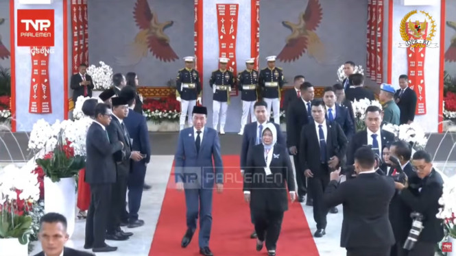 Presiden ke-7 RI Joko Widodo (Jokowi) di Kompleks Parlemen, Senayan, Jakarta