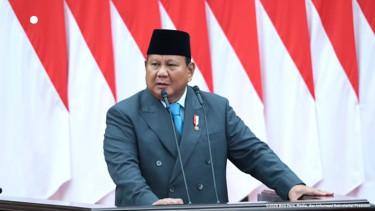 Presiden Prabowo Subianto di Sidang Tahunan MPR RI tahun 2025