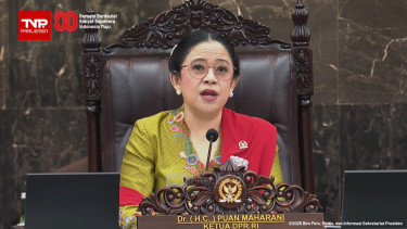 Ketua DPR Puan Maharani di sidang tahunan MPR RI 