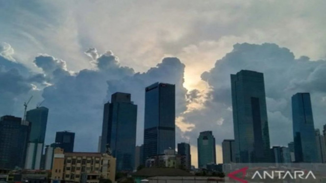 Cuaca di Jakarta cerah berawan