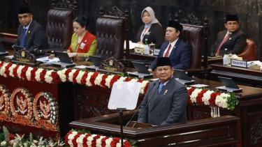 Presiden Prabowo Subianto di Sidang Tahunan MPR RI tahun 2025
