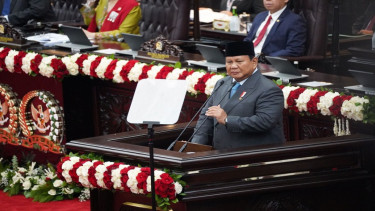 Presiden Prabowo Subianto di Sidang Tahunan MPR RI tahun 2025