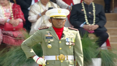 Komandan Upacara HUT RI ke-80 di Istana Kolonel Inf Amril Hairuman Tehupelasury