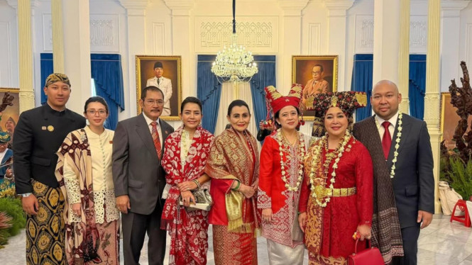 Ketua DPR RI, Puan Maharani Bersama Keluarga Cendana di HUT ke-80 RI