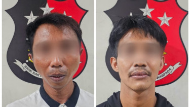 2 preman pemalak pedagang di Pasar Stasiun Angke