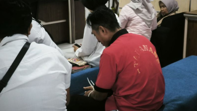 Staf LPPM Unram, Semah, tersangka kasus pelecehan seksual terhadap mahasiswi