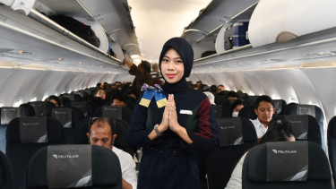 Pelita Air melakukan penerbangan perdana menggunakan Pertamina SAF