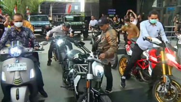 Sejumlah motor disita KPK terkait OTT Wamenaker Immanuel Ebenezer