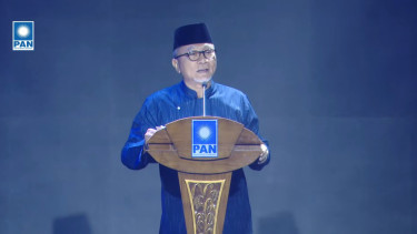 Ketua umum PAN, Zulkifli Hasan alias Zulhas di acara PAN Awards 2025