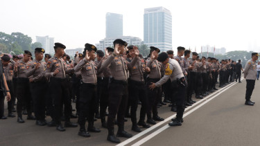 Apel pengamanan demo DPR