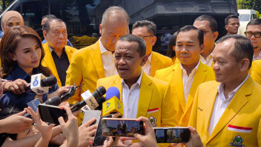 Ketua Umum DPP Golkar, Bahlil Lahadalia beserta rombongan sambangi Istana